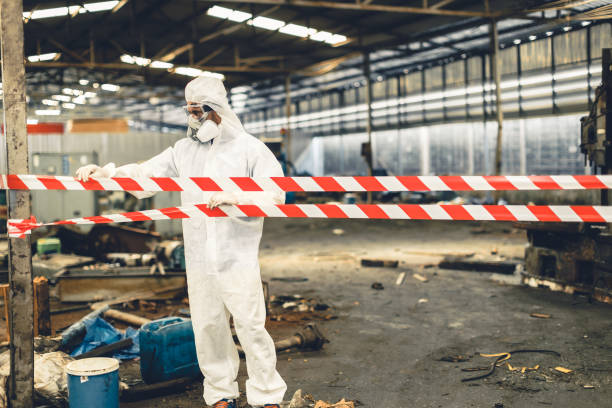 Professional Biohazard technician working in Sea Isle City, NJ